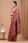 Premium Hand Block Printed Chanderi Silk Saree 68
