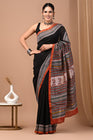 Premium Hand Block Printed Chanderi Silk Saree 79