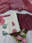 Featuring beautiful Heavy Suit Set which is beautifully decorated Embroidered🪡and Hand work.(RRRD10)