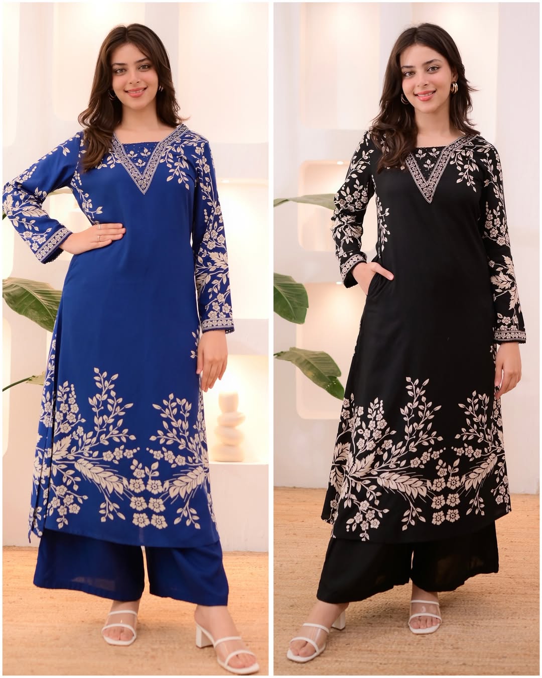 Featuring beautiful Heavy Suit Set which is beautifully decorated with hand work. It is paired with matching pants. (RRRD05) 02