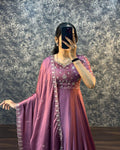 Featuring beautiful Heavy Gown with duppata Set which is beautifully decorated Embroidered🪡and Hand work. (RRRD03)
