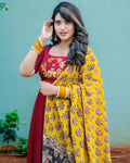 Featuring beautiful Heavy Suit Set which is beautifully decorated with intricate hand elephant 🐘 embroidery work, Zari weaving .  (RRRD14)