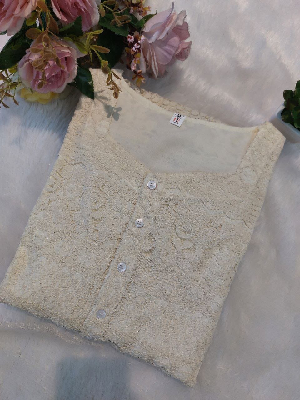 Introducing Beautiful pure cotton lace dress!! it will make you simple and classy look!! its our unique design!! very trendy dress from celebrity!! (RRRD13)