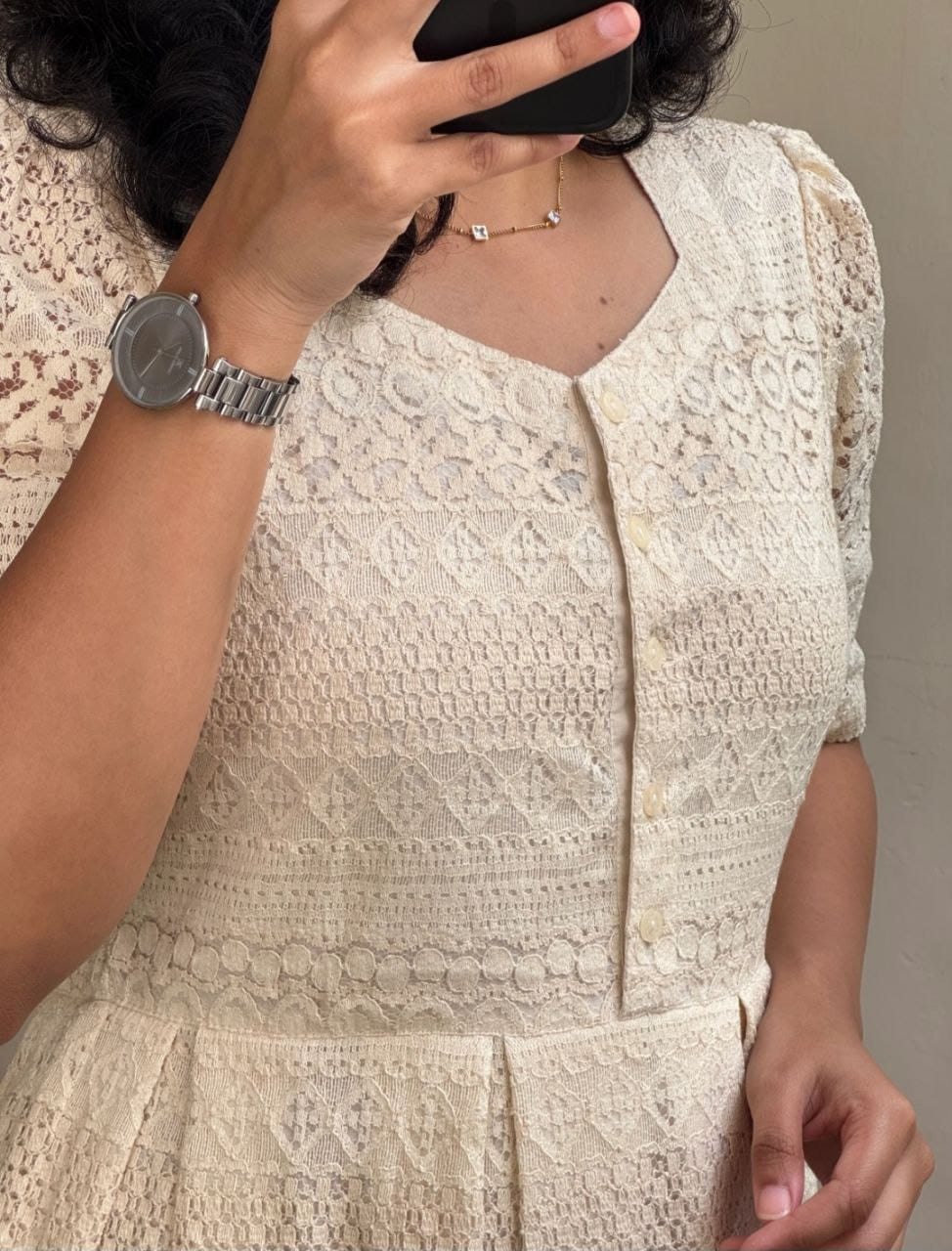 Introducing Beautiful pure cotton lace dress!! it will make you simple and classy look!! its our unique design!! very trendy dress from celebrity!! (RRRD13)