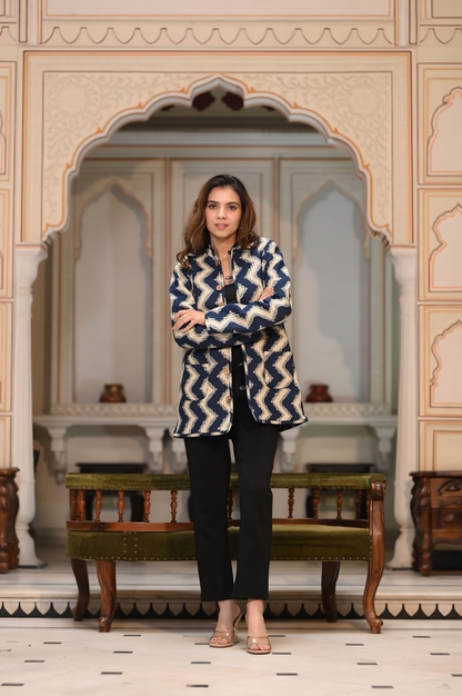 Presenting Jaipuri printed Women's Wear Quilted Full Sleeves JACKETS (JAC04)