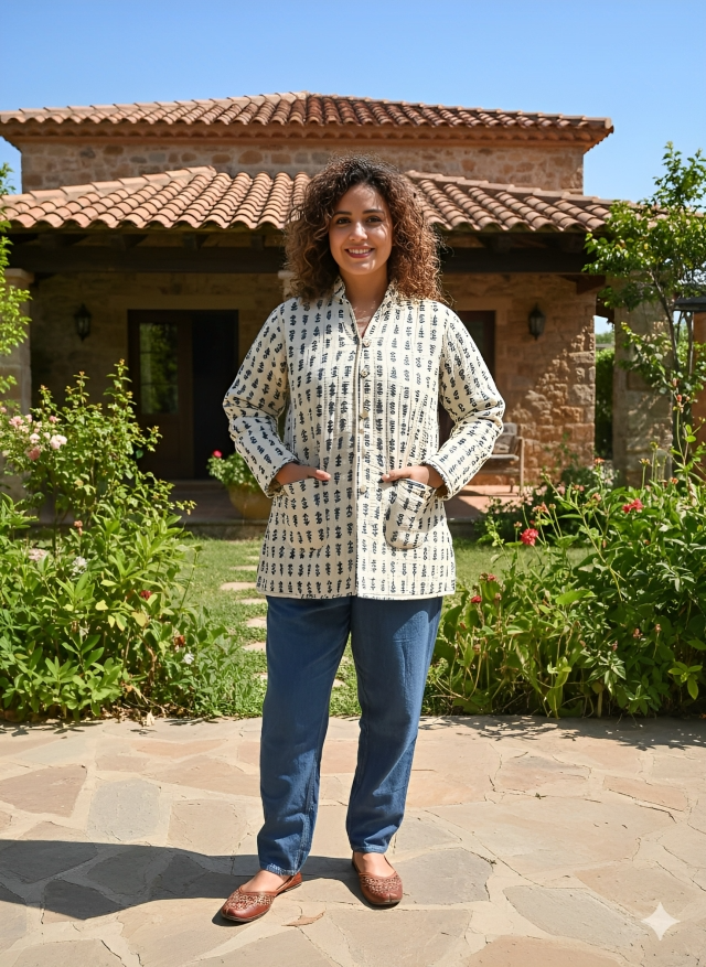 Presenting Jaipuri printed Women's Wear Quilted Full Sleeves JACKETS (JAC06)