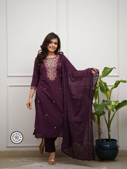 Amazing Beautiful Collection   💞 PAIR OF TOP-BOTTOM & DUPATTA💞  (NFRSD01)