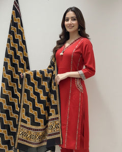 Featuring beautiful Heavy Set which is beautifully decorated All over Handwork🪡on suit Roamn Silk  (SWDH05)