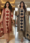 New In Ajrakh Cotton Suit Set  Crafted in 100% pure cotton (RD01)
