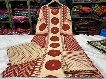 New In Ajrakh Cotton Suit Set  Crafted in 100% pure cotton (RD01)