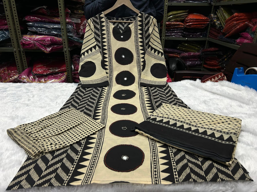 New In Ajrakh Cotton Suit Set  Crafted in 100% pure cotton (RD01)