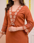 Look straight out of a dreamy movie set as you turn around and walk in this elegant flaired suit! The perfect of traditional wear. (SWSK02)