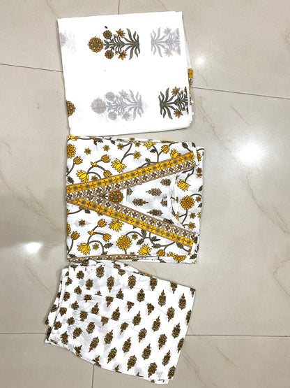 New stylish and affordable beautiful look straight set with beautiful print and fabric pure Cotton💃💃 (SWSK07)