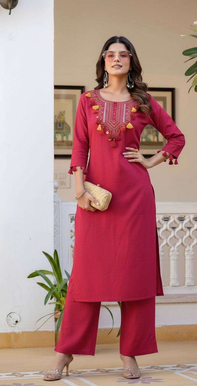 New stylish and affordable beautiful look straight set with beautiful print and fabric pure Cotton💃💃 (SWSK08)