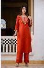 New stylish and affordable beautiful look straight set with beautiful print and fabric pure Cotton💃💃 (SWSK08)