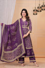 New stylish and affordable beautiful look straight set with beautiful print and fabric pure Cotton💃💃 (SWSK09)
