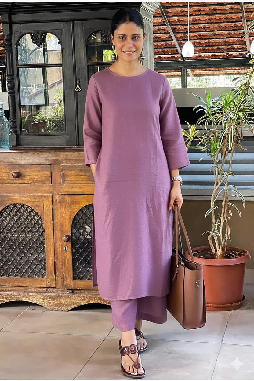 Upgrade your office wear wardrobe with this classy yet chic monochrome pant-set for all day comfort and trendy look🌸🌸 (SWSK13)