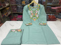 🧶work- embroidery 🪡 🪡 🪡 work on kurti front and pant and kurti border👗👗👗👗 (SWSK31)
