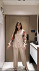 New to our smart premium woven cotton co-ord set with Beautiful Fox Georgette sleeves that's perfect for work to vacation (RD34)