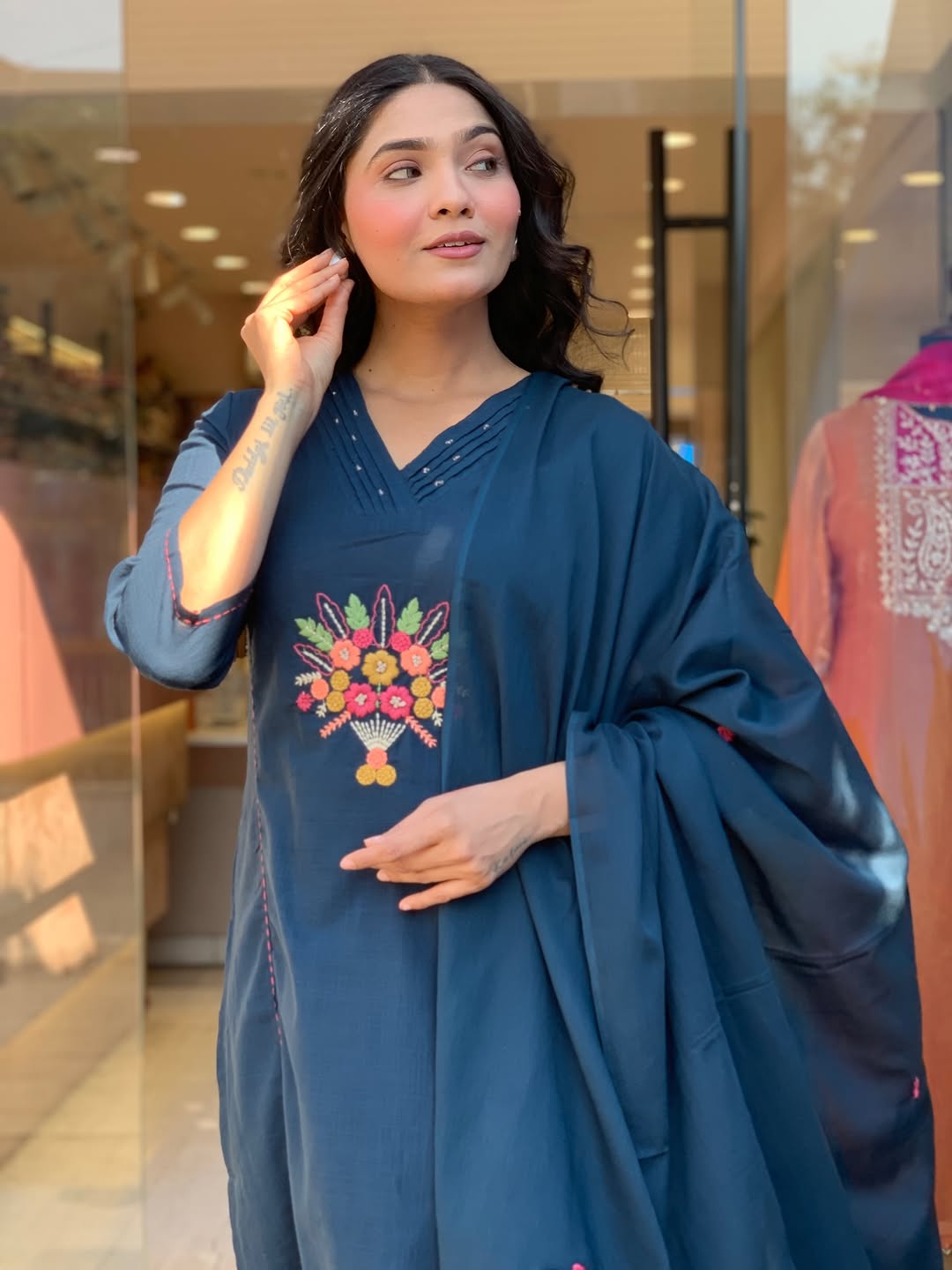 Introducing the latest addition to our fashion collection the strength kurta Style made from cotton (SWSK33)