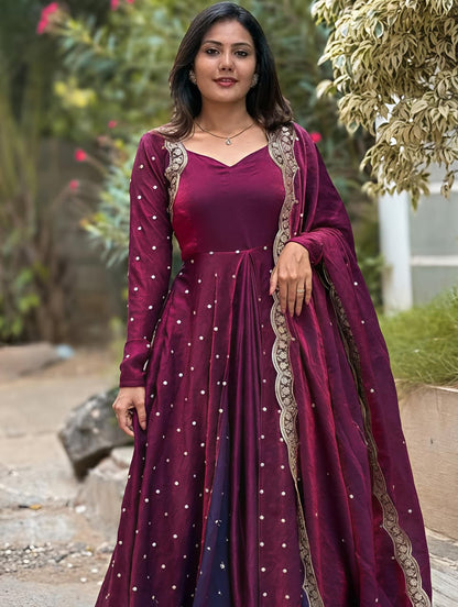 This Exquisite  Georgette anarkali  (RRRD30)