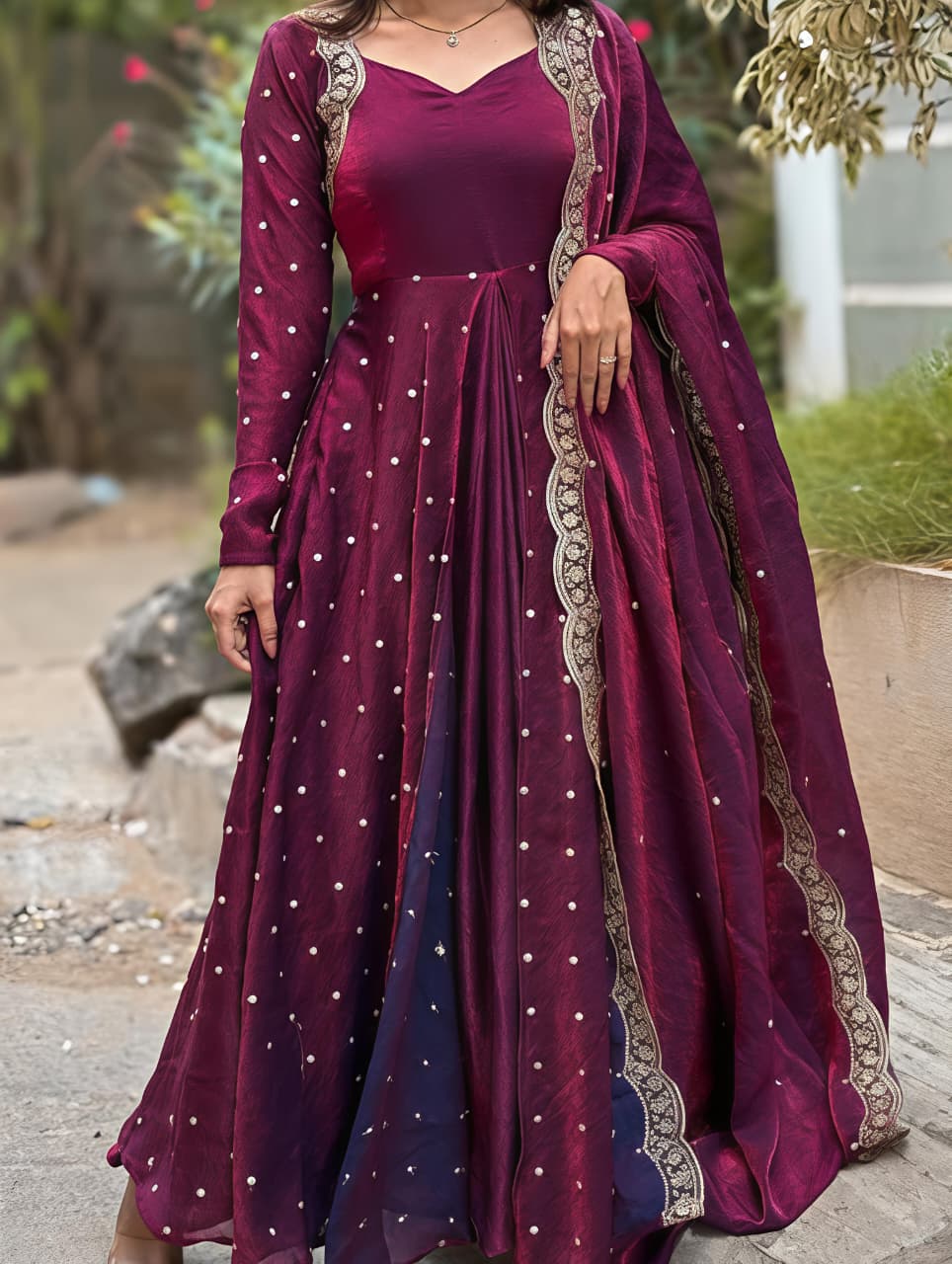 This Exquisite  Georgette anarkali  (RRRD30)