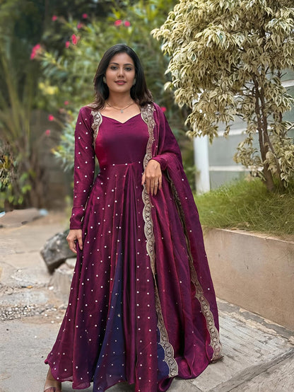 This Exquisite  Georgette anarkali  (RRRD30)