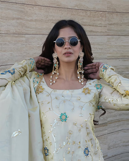 NEW LAUNCHING  3 PIECE  SHARARA SET (RRRD33)