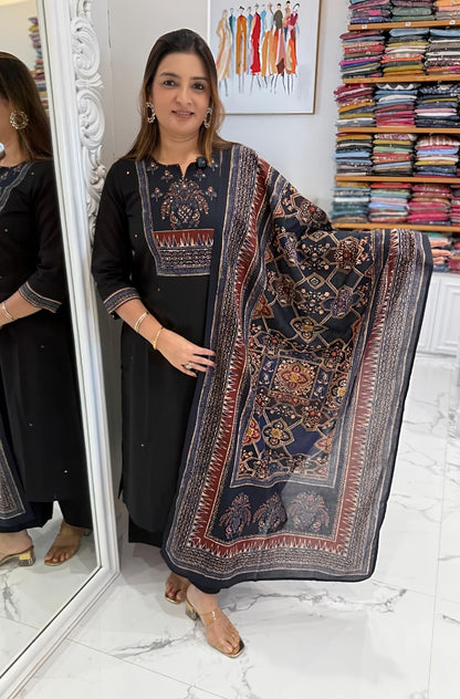 Classic Ethnic Printed Kurta Set with Dupatta for Daily & Festive Wear(RD30)