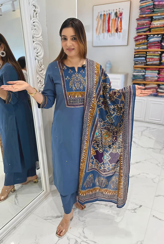 Classic Ethnic Printed Kurta Set with Dupatta for Daily & Festive Wear(RD30)