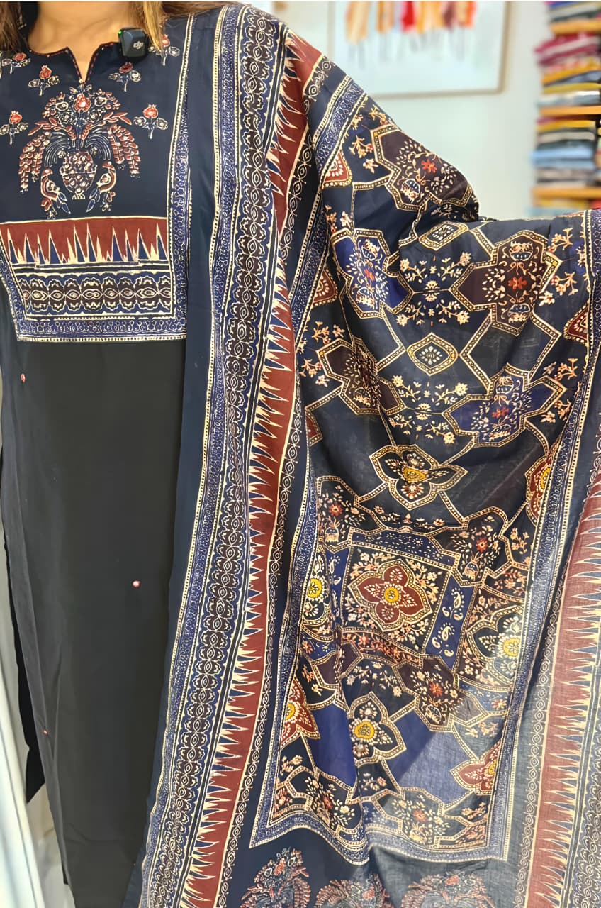 Classic Ethnic Printed Kurta Set with Dupatta for Daily & Festive Wear(RD30)