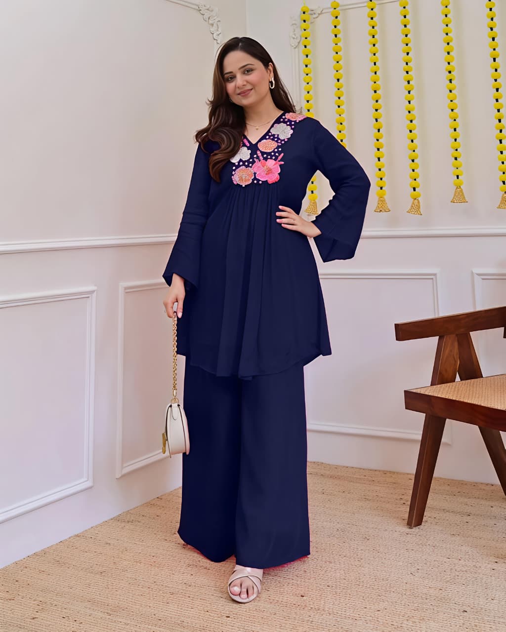 beautiful embroidery Fully Stitched Ready To Wear💃(SWSK55)