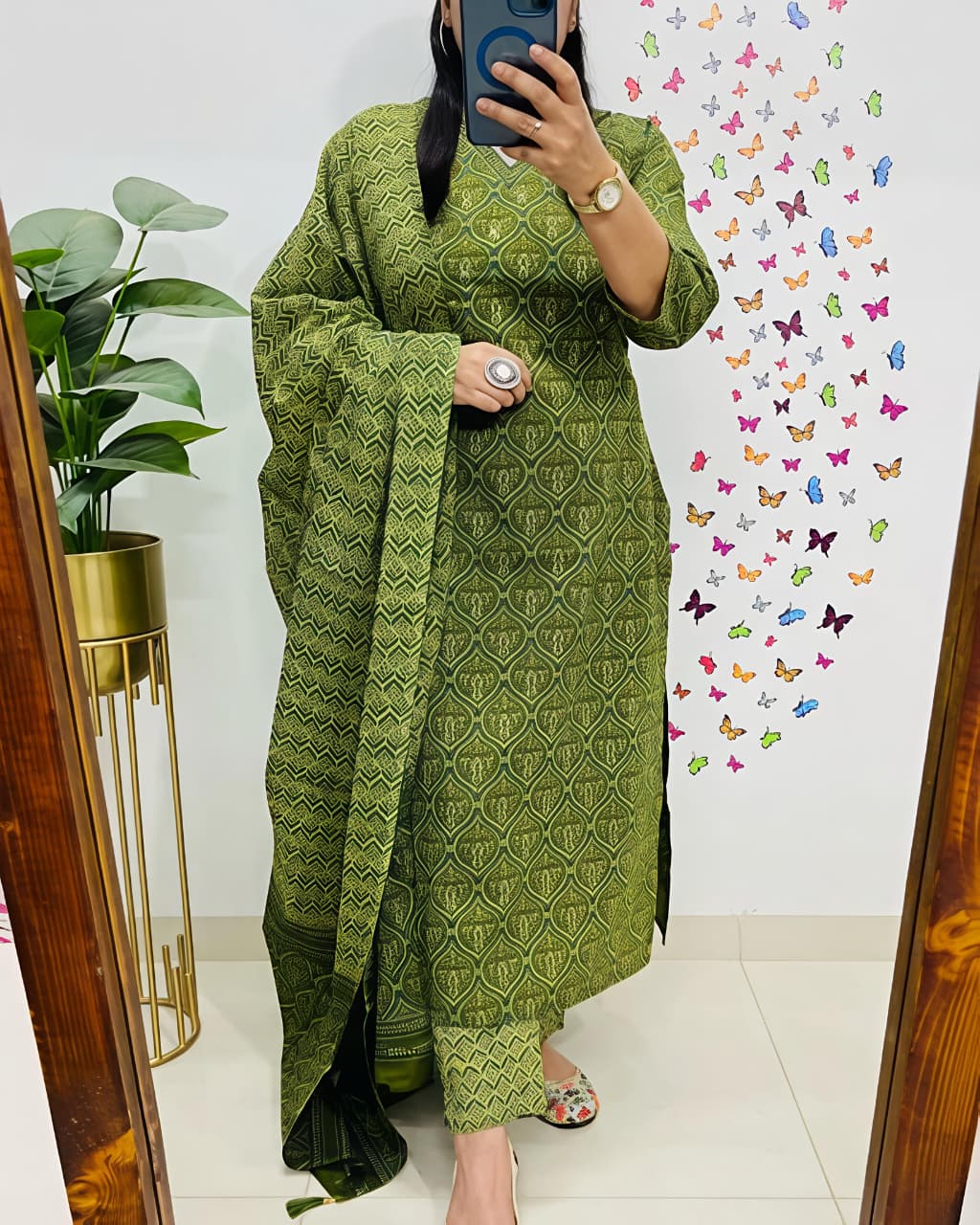 💃 Beautiful Floral Printed Cotton Kurti(SWSK54)