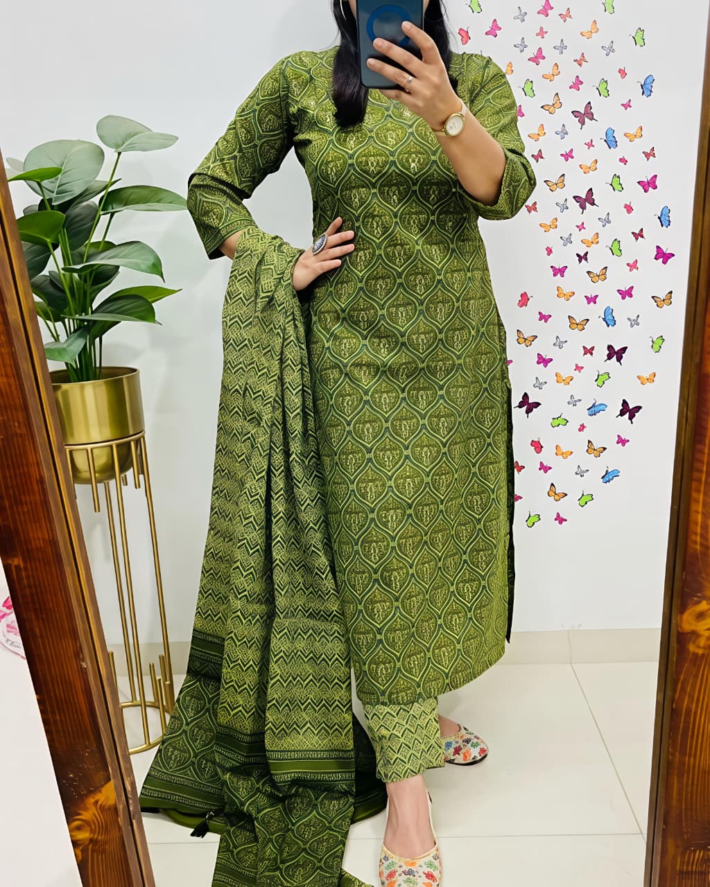 💃 Beautiful Floral Printed Cotton Kurti(SWSK54)