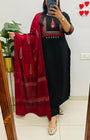 New straight kurta 3 pcs set with new style 👗(SWSK50)