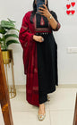 New straight kurta 3 pcs set with new style 👗(SWSK50)
