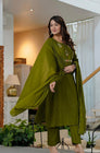 🌹🌹 fine Cotton fabric with beautiful embroidery on neck, sleeves, Kurti with plazo with one side pocket on pant(SWSK59)