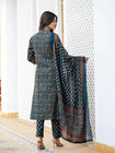 🌹🌹 fine taj cotton 60 60 fabric with beautiful printed Kurti with plazo with one side pocket on pant(SWSK60)