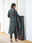 🌹🌹 fine taj cotton 60 60 fabric with beautiful printed Kurti with plazo with one side pocket on pant(SWSK60)