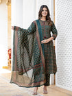 🌹🌹 fine taj cotton 60 60 fabric with beautiful printed Kurti with plazo with one side pocket on pant(SWSK60)