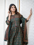 🌹🌹 fine taj cotton 60 60 fabric with beautiful printed Kurti with plazo with one side pocket on pant(SWSK60)