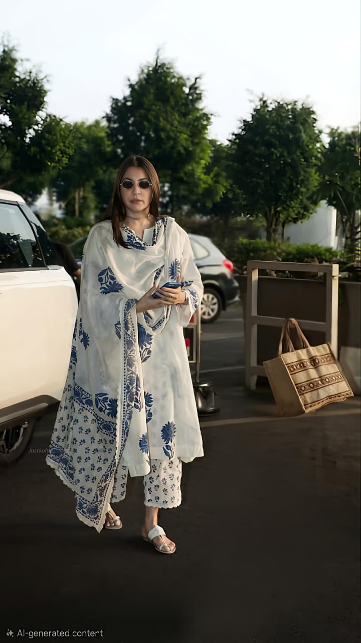 Simple yet elegant This is how we describe our latest launch printed Cotton set fits well for a day event in the festival on front iner Liling💃💃💃(RD41)