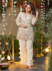 Featuring beautiful Heavy Suit Set which is beautifully decorated  Embroidery 🪡 . It is paired with matching Trouser Pair.(RRR43)