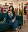 Sky Embroidered Co-ord Set –(SWSK62)