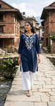 Step into effortless grace with our classic black cotton co-ord set.(SWSK63)