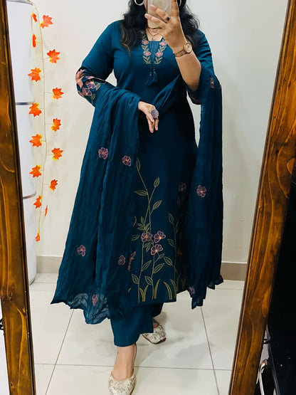 Kurti with pent with dupatta(RD45)