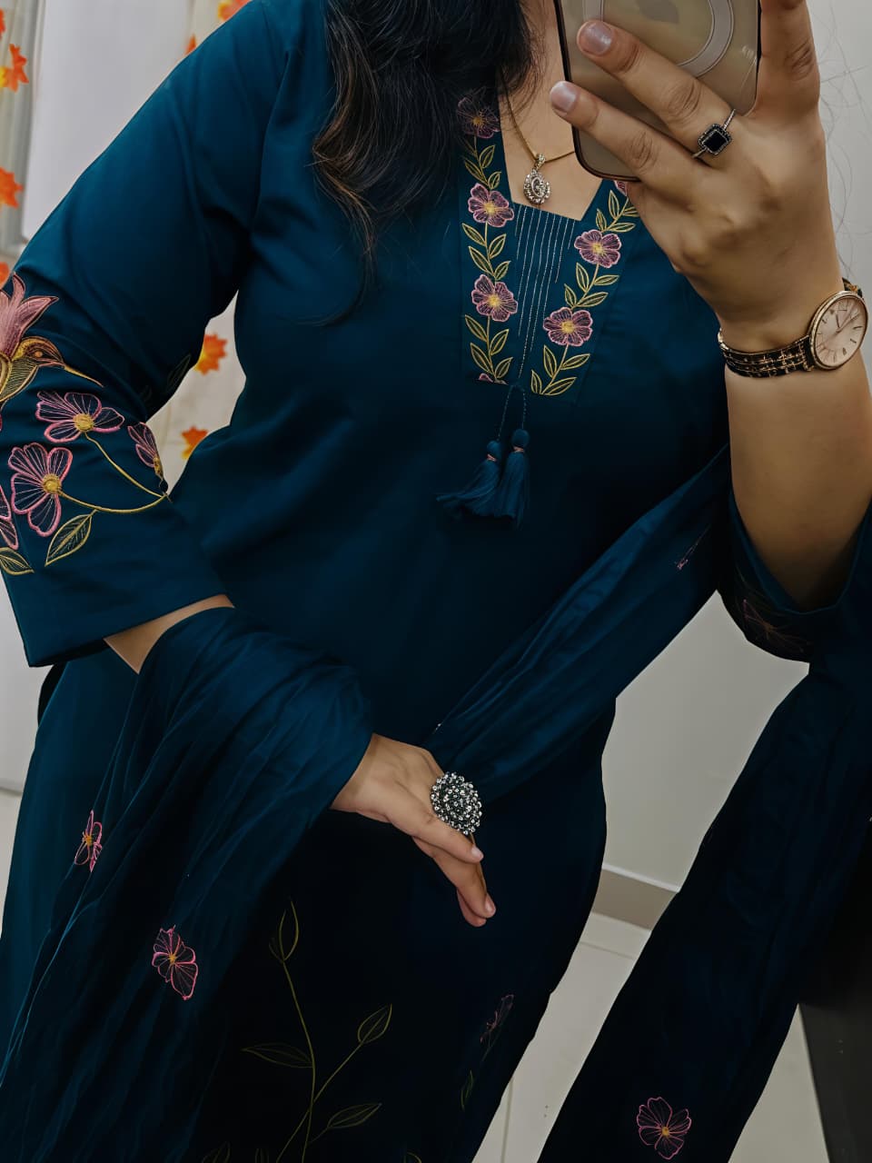 Kurti with pent with dupatta(RD45)