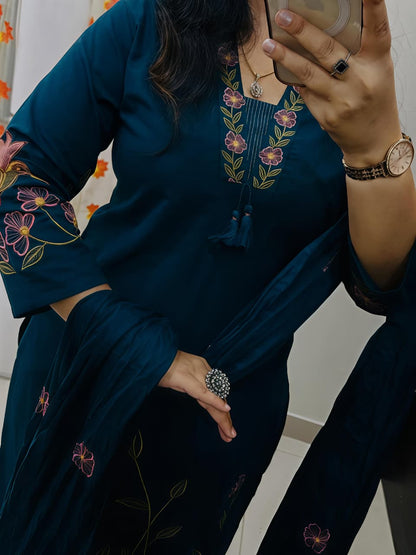 Kurti with pent with dupatta(RD45)