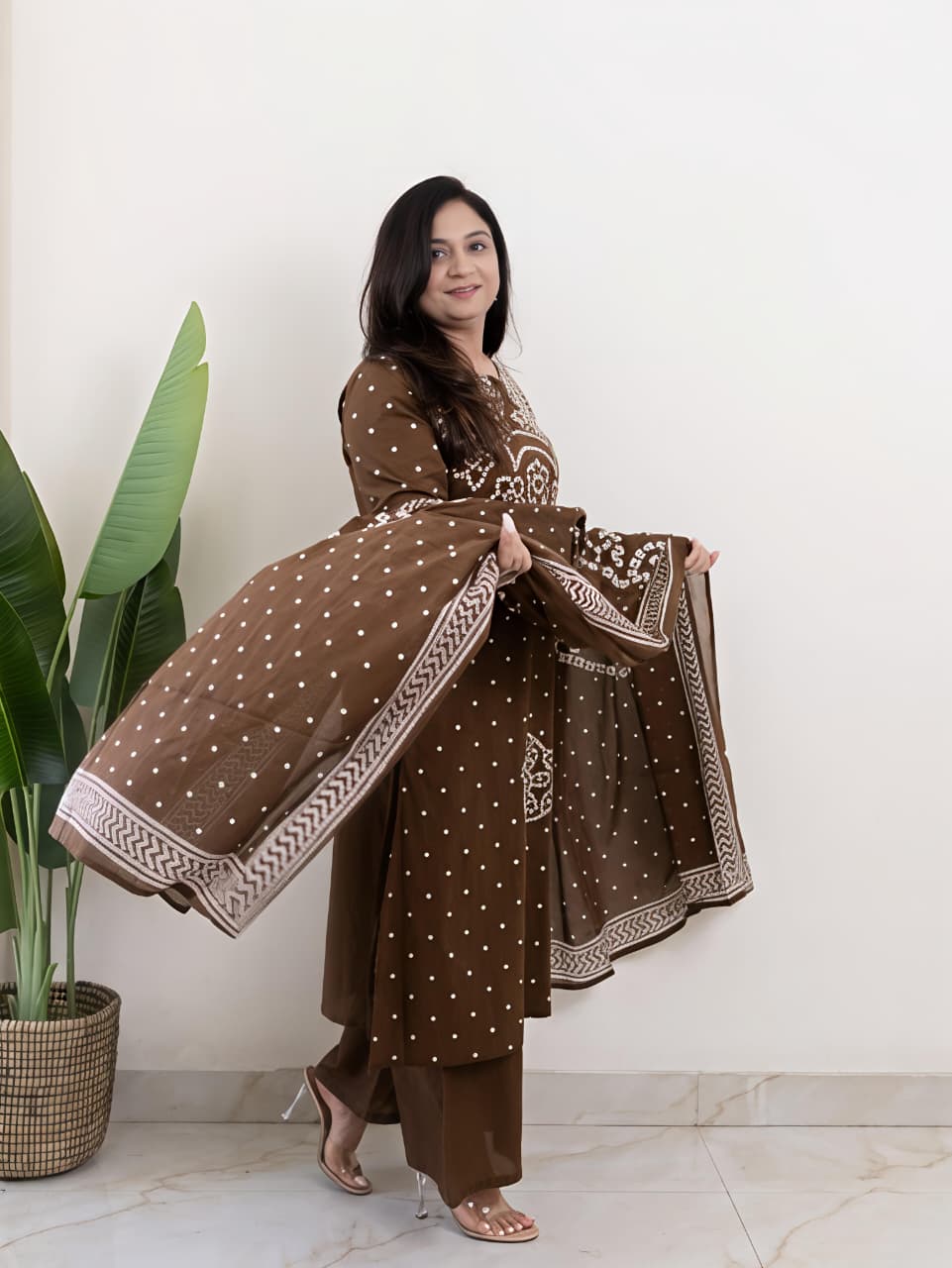 Kurta embroidery work  with Designer sleeves(RD47)