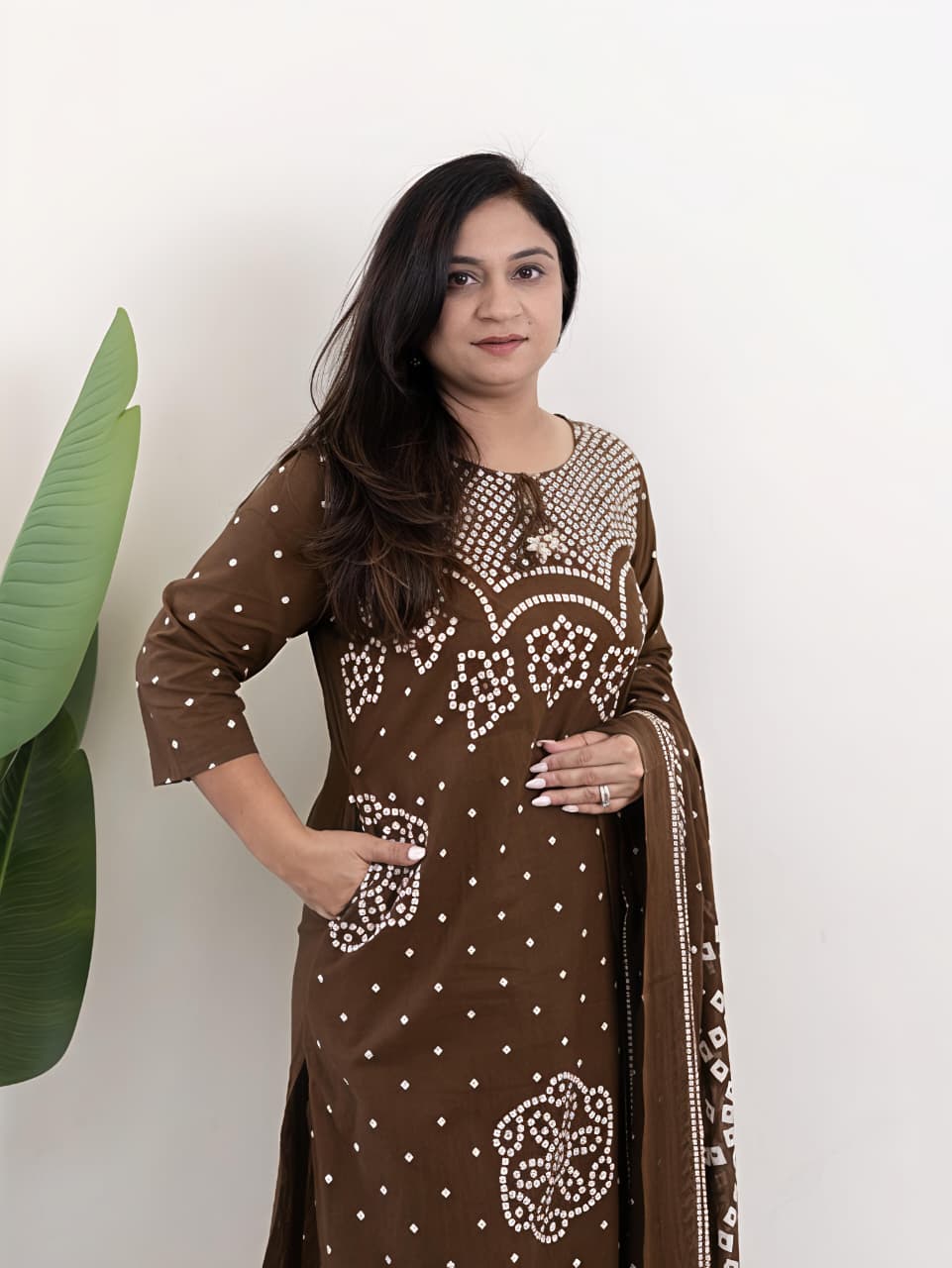 Kurta embroidery work  with Designer sleeves(RD47)